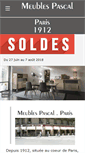 Mobile Screenshot of meubles-pascal.fr